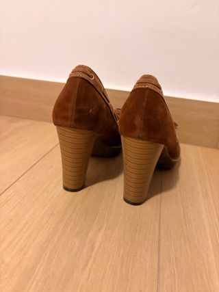 Zapatos tacón marrón mujer talla 40 sin estrenar