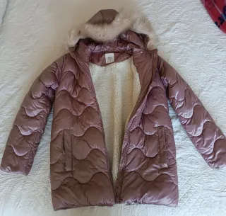 Chaqueta acolchada niña rosa talla 14 172 cm