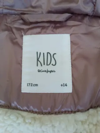 Chaqueta acolchada niña rosa talla 14 172 cm