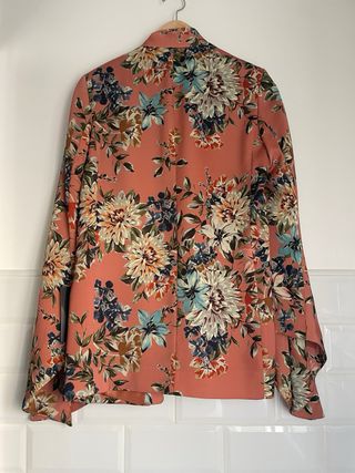 Blazer Kimono Zara Estampado Floral