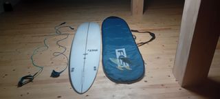 Tabla de surf longboard con accesorios