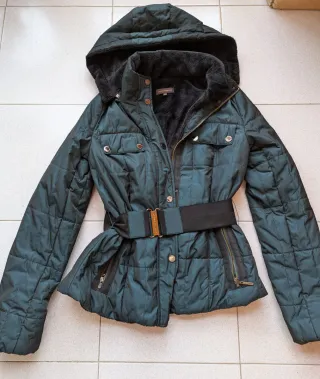 Abrigo Adolfo Domínguez Negro/Verde