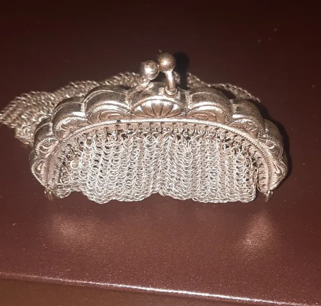 Antico Portamonete in maglia metallica