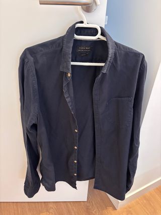 Camisa Zara Azul Marino Talla M
