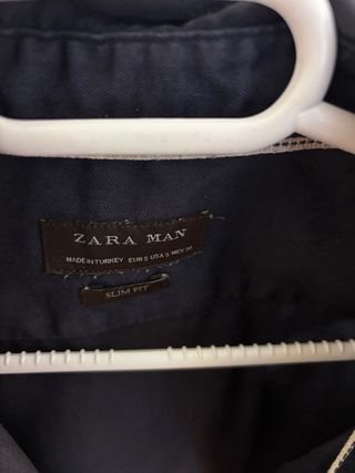 Camisa Zara Azul Marino Talla M