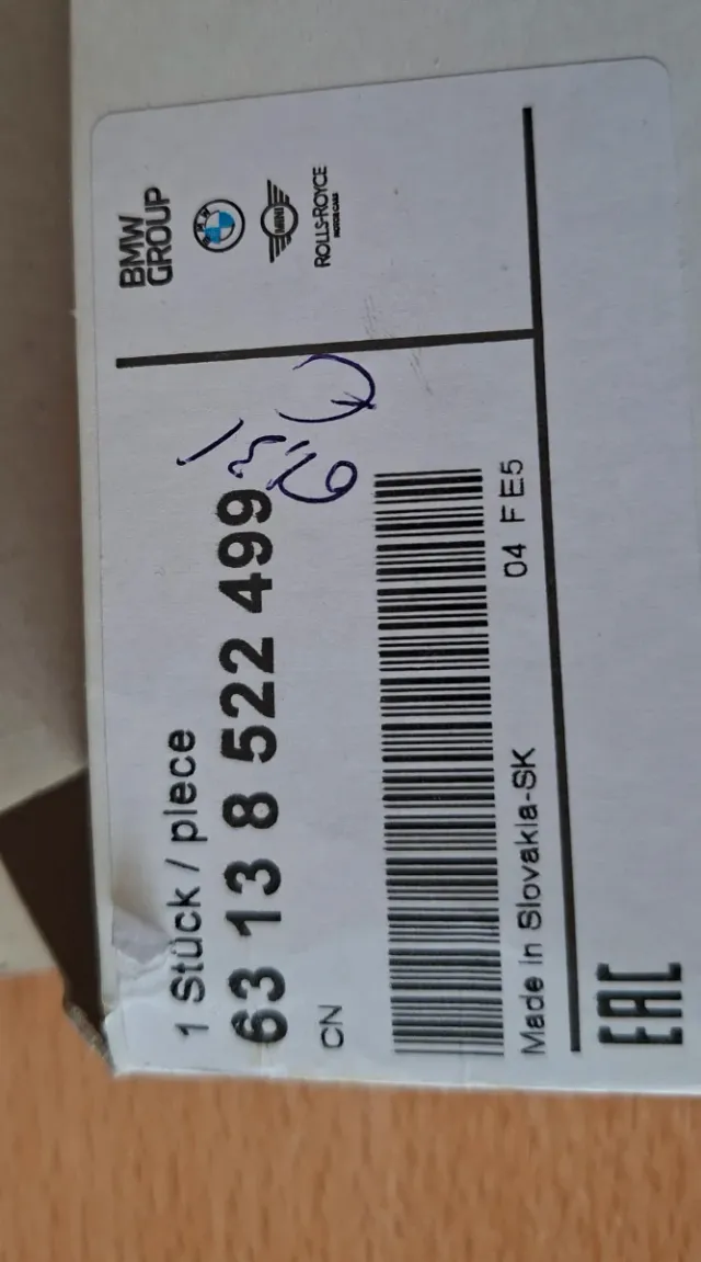 Intermitente original Moto BMW. Nuevo sin abrir.