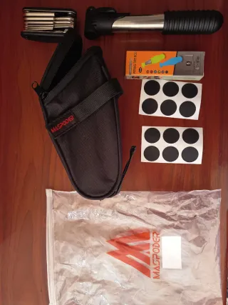 Bolsa Kit Pinchazos Bicicleta + Bomba