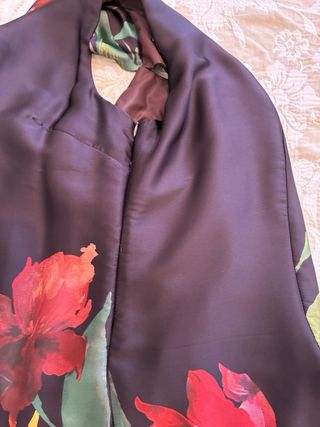 Vestido símil seda floral Formula Joven