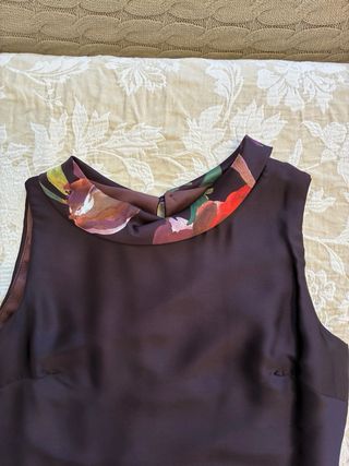 Vestido símil seda floral Formula Joven