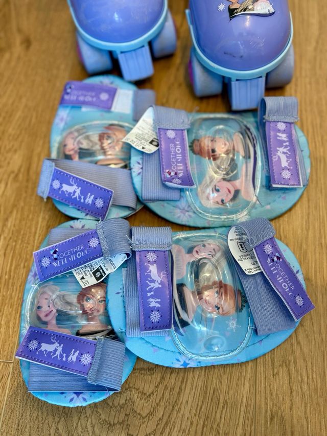 Patines Frozen Ajustables Talla 22-29 Protectores