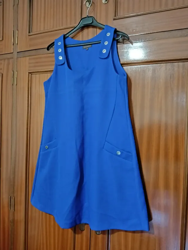Vestido pichi Adolfo Domínguez azul