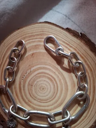 Pulsera eslabones con 2 colgantes