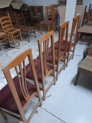 Juego de 4 Sillas de Comedor Madera