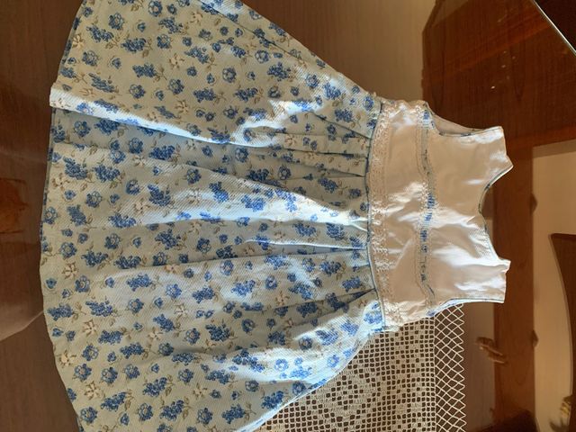 Vestido niña floral azul