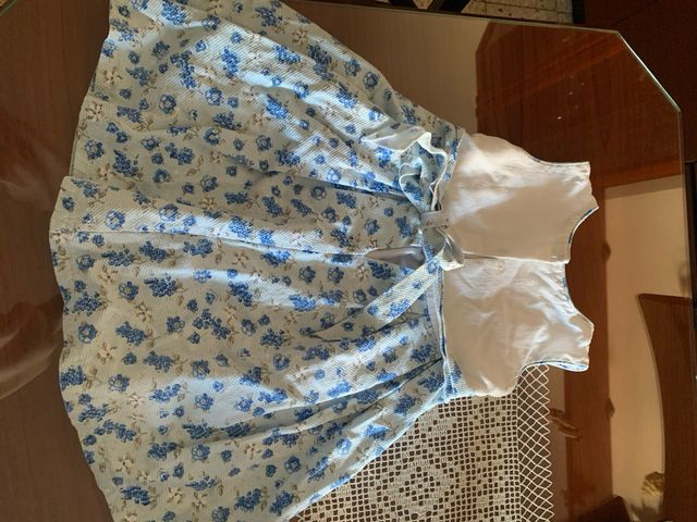 Vestido niña floral azul