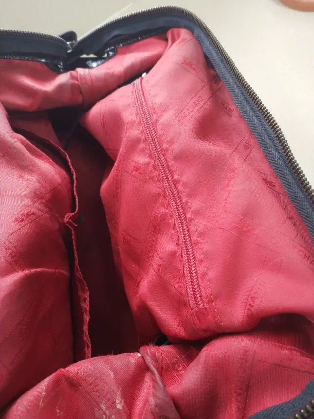 Bolso charol negro Longchamp Kate Moss