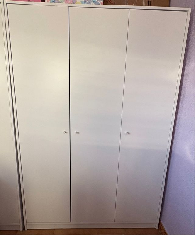 Armario Blanco IKEA Kleppstad 3 Puertas