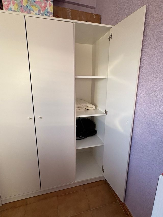 Armario Blanco IKEA Kleppstad 3 Puertas