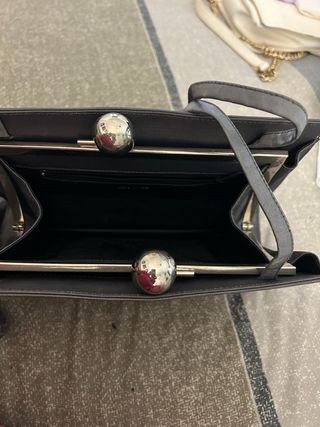 Borsetta elegante grigia/argento