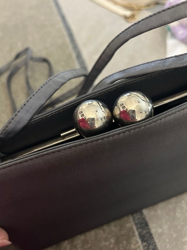 Borsetta elegante grigia/argento