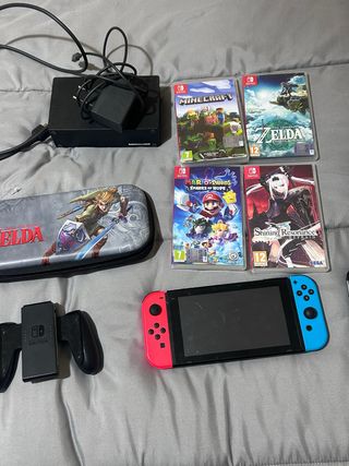 Nintendo Switch Rosso/Blu + Giochi