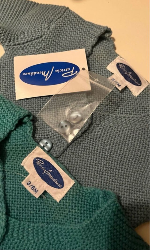 3 Boleros de punto para bebé, Patricia Mendiluce