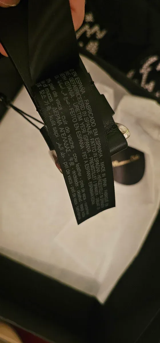 Cinturón Massimo Dutti Piel Negro Talla 100