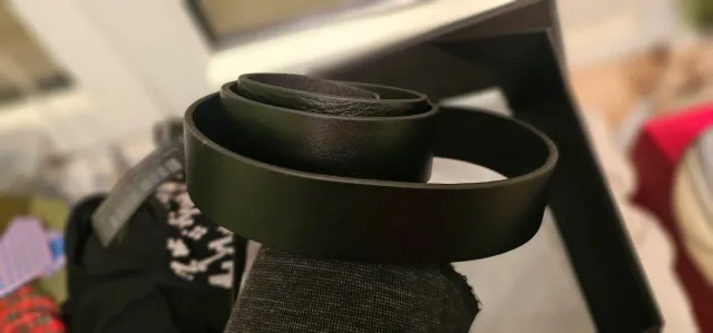 Cinturón Massimo Dutti Piel Negro Talla 100