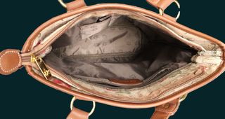 Bolso de tela estampado floral