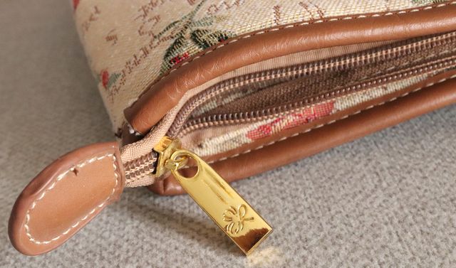 Bolso de tela estampado floral