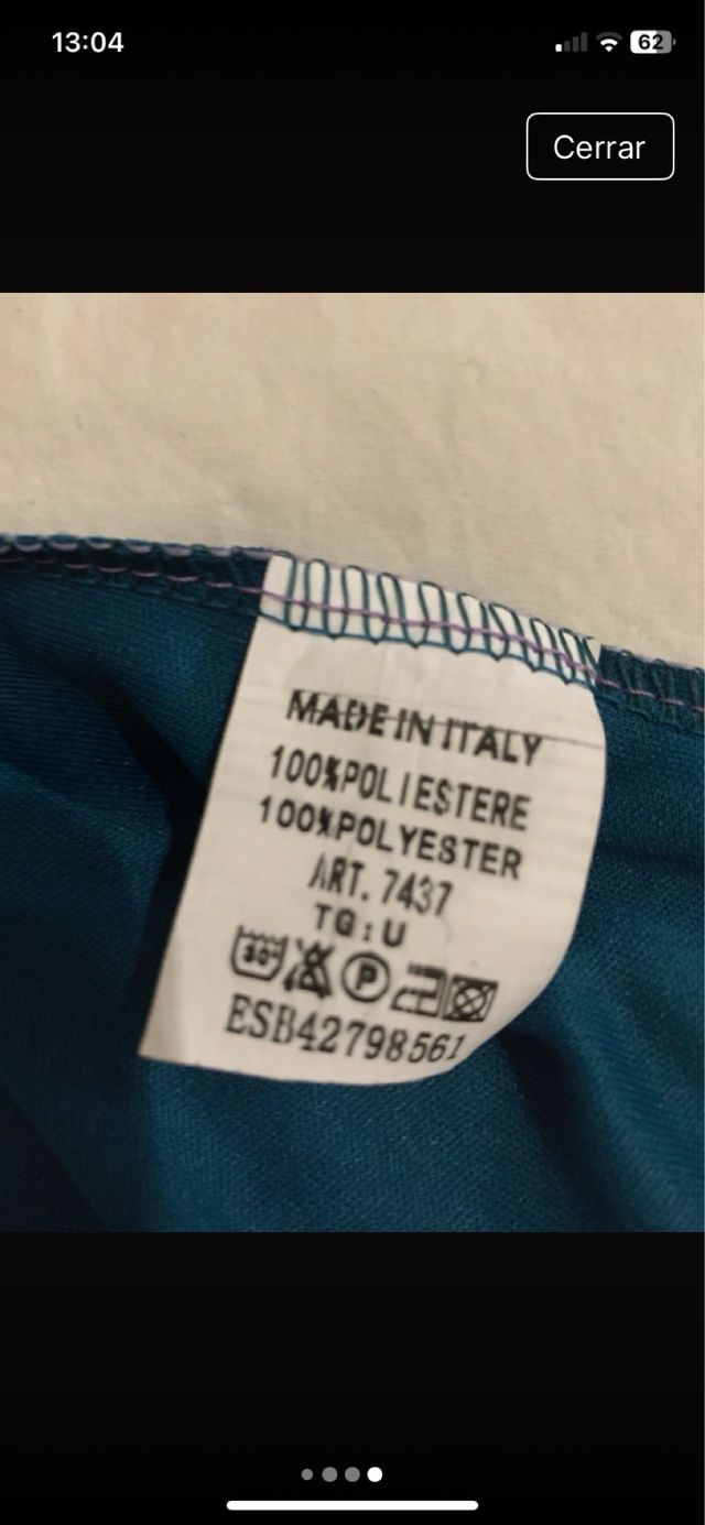 Vestido azul y blanco