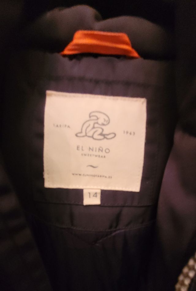 Chaqueta EL NIÑO Talla 14 con Capucha