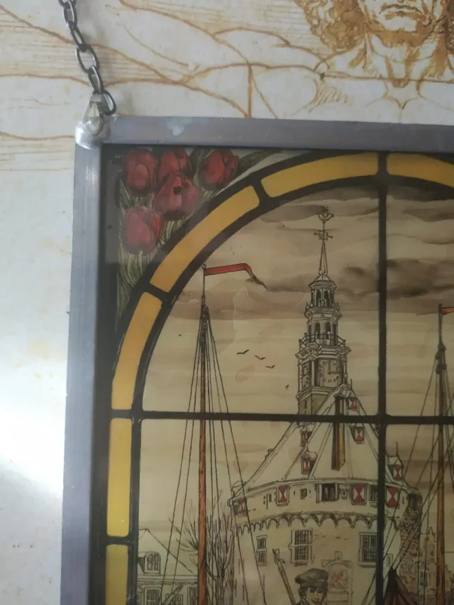 Vetrina decorativa antica