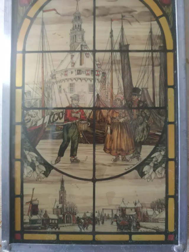 Vetrina decorativa antica