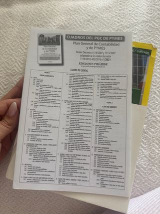 Plan General de Contabilidad y de PYMES: Reales...