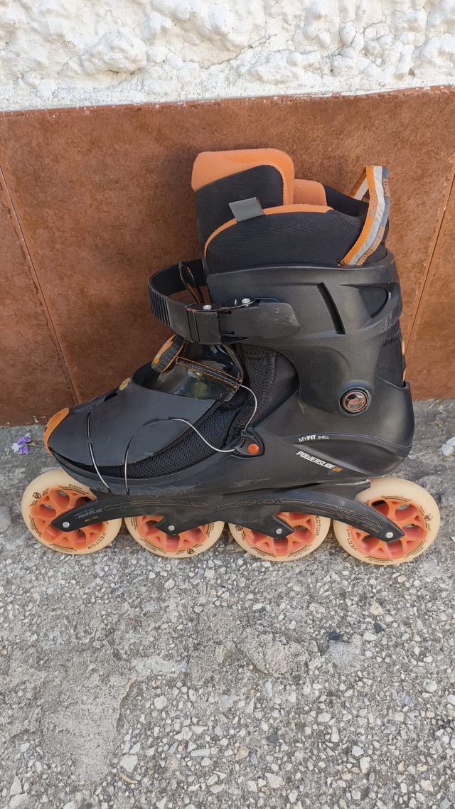 Patines en línea Powerslide + Protecciones + Mochi