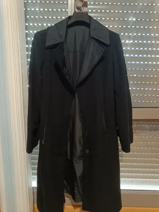 Abrigo gabardina reversible