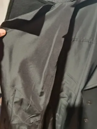 Abrigo gabardina reversible