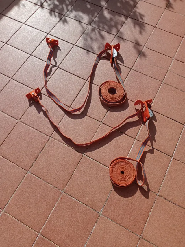 Cincha doble para piraguas/kayaks soporte pared