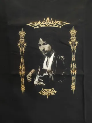 Camiseta Bob Dylan Merchandising Original Negra