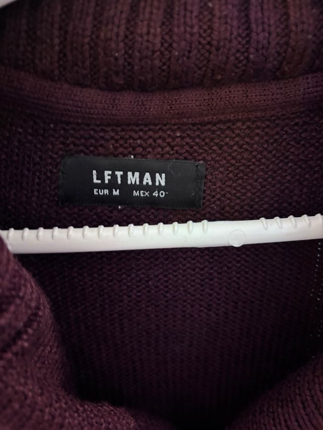 Jersey granate cuello shawl LIFMAN talla M