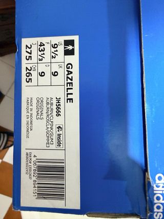 Zapatilla Adidas Gazelle Marrón y Rosa ORIGINAL