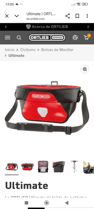 Bolsa Manillar ORTLIEB Ultimate