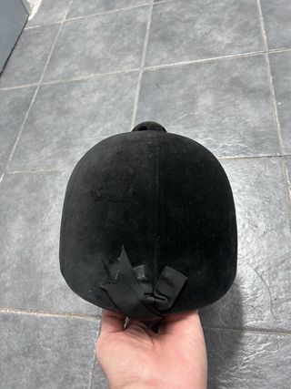 Casco de montar a caballo negro talla 60