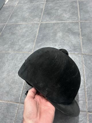 Casco de montar a caballo negro talla 60