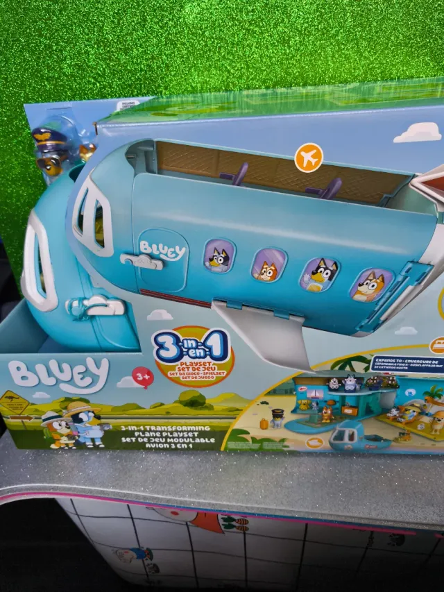 Avião Bluey 3 em 1 Transformável