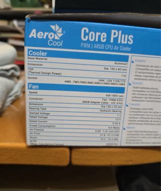 Aerocool Core Plus RGB Ventilador PC