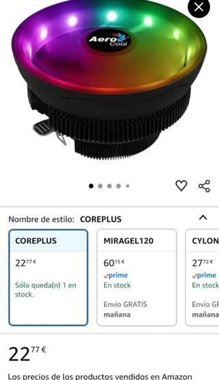 Aerocool Core Plus RGB Ventilador PC