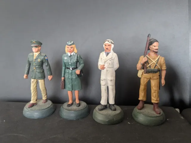 Lote 20 soldados plomo segunda guerra mundial