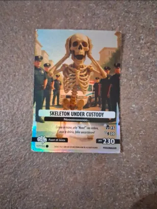 Carte Brainrot Skeleton Under Custody